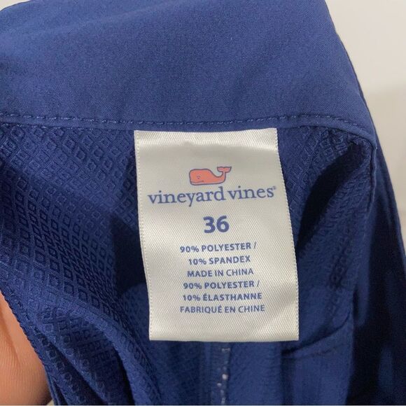 Vineyard Vines Navy Patterned Swim Trunks - Picture 3 of 3